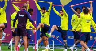 Lionel Messi entrenó con sus compañeros y jugaría ante el Mallorca