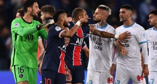 El clásico del fútbol de Francia terminó con una picante pelea: Leandro Paredes y Darío Benedetto, expulsados