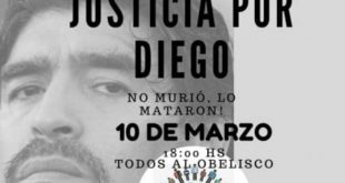 Muerte de Maradona: convocan a una marcha para pedir justicia por Diego