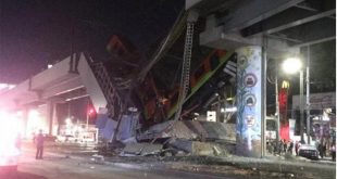 México: al menos 23 muertos por el desplome de un puente por el que pasaba un tren de pasajeros